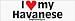 I Love My Havanese - bumper stickers (Medium 10x2.8 in.)