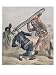Caricature of Francesco Crispi (1818-1901) and the Defeat of the Italian Invading Army Art Giclee Poster Print by Henri Meyer, 18x24