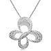 True Harmony by Carol Alt Sterling Silver Diamond Butterfly Pendant Necklace (1/5 cttw, I-J Color, I3 Clarity), 18