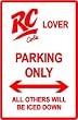 RC COLA LOVER PARKING sign * street cola