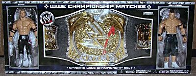 Buy Spinning WWE Championship Belt with John Cena and Edge Figure