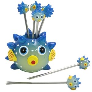 Animal Cocktail Picks (set of 6) - Blowfish by Wrapables