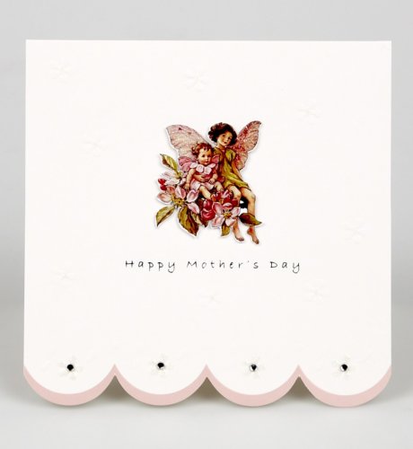Embossed Flower Fairies Handcrafted Mother's Day Card