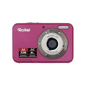 Rollei Compactline 52 Digitalkamera (5 Megapixel, 8-Fach digital Zoom, 6,1 cm (2,4Zoll) Farb TFT-LCD) rosa