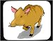 Decorated Mouse Pad with animals, warthog, boar, animal