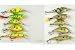 Lot of 10 Firetiger and Tennessee Shad Fishing Lure Crankbaits for Bass & Trout
