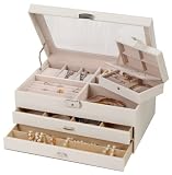 Jewelry : Rianna Jewelry Box (Ivory White) (13.5'H x 9.125'W x 6.375'D)
