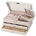 Jewelry : Rianna Jewelry Box (Ivory White) (13.5"H x 9.125"W x 6.375"D)