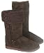 Garage Shoes - Fug - Women's Flat Boot - Brown Faux Suede Size 7 UK