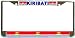 Kiribati Kiribatian Flag Chrome Metal License Plate Frame Holder