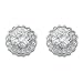 925 Stirling Silver Fancy CZ Stud Earrings title=