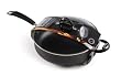 Arte Collection Cookware Deep Saute 5.5-quart with lid, Metal utensil safe non-stick interiors Heavyweight coined aluminum construction Oven-safe silicone handles