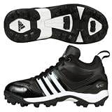 adidas Little Kid/Big Kid ReggieII Football Shoe,Black/White/Silver,6 M US Big Kid