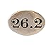 26.2 Marathon Race Stainless Steel Runner Gift Shoelace Charm