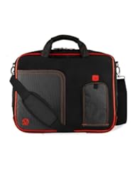 Neon Red Pindar 10 inch Messenger bag for your Google Nexus 10
