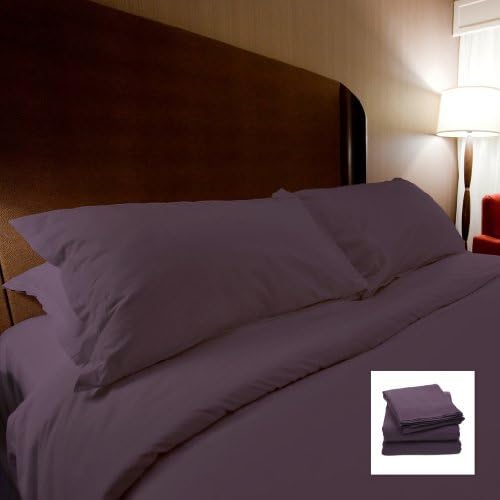 1800 Prime Collection 3 Piece Duvet Set -Top Rated On Amazon - #1 Seller of Soft and Cozy Sheet Sets at the best Sale Price - All brushed microfiber, wrinkle resistant, deep pocket, and luxury hotel quality- Over 12 Colors available in Full/Queen or King/Cal King Sizes - King/Cal King, Purple