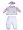 Beyond Basics Kids - Newborn Baby Girls Long Sleeved Velour Pant Set with Matching Cap, Lt. Blue, Pink (Size 6-9Months)
