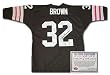 Jim Brown Cleveland Browns NFL Hand Signed Authentic Style Home Brown Jersey