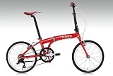 Ferrari Komda Adult FD20293A 20" Mountain Bicycle 7-Speed Folding Bike