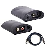 DBTech TV Digital Optical Coax to Analog Stereo RCA Audio Converter Adapter 24Bit/192KHz. Bonus - NEW 6ft Optical Cable