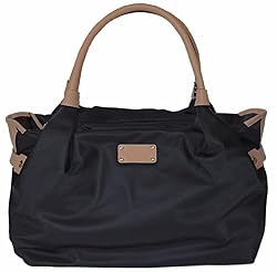 Kate Spade Black Pop Art Nylon Stevie Bag Tote WKRU1416