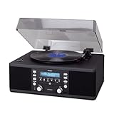TEAC LP-R400 Turntable CD Recorder and Radio (Black)