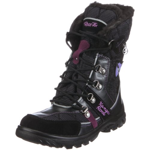 KangaROOS 10900 EstelleMädchen Stiefel, Schwarz (blk/cyclam), EU 28