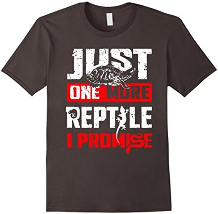 Men's Just One More Reptile I Promise Shirt Large Asphalt