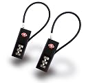 Ultra-Secure 3-Dial Cable TSA Lock (Twin Pack) by TripNeeds