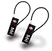 Ultra-Secure 3-Dial Cable TSA Lock (Twin Pack) by TripNeeds