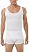 Underworks Mens Cotton Spandex Compression Tank, Small, White