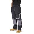 Lee Cooper Schwarz Cargo Arbeitshose Schwarz/Grau 208 mit Kniepolstertaschen