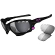 Oakley Jawbone Men's Asian Fit Sport Designer Sunglasses - Polished Black/Black Iridium Vented, Light Grey Vented