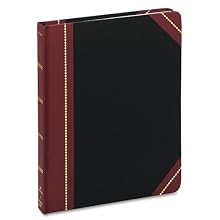 Adams Journal, Quadrille Ruled, 7.63 x 9.63 Inches, Black Cover with Maroon Spine, 5 Squares per Inch, 300 Pages (ARB79J300)