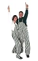Dark Green/White Game Bibs Overalls