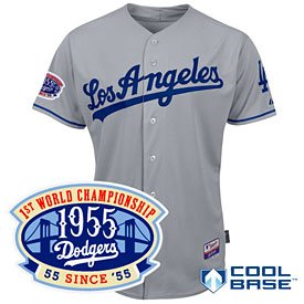 Jersey Dodgers Road Cool Base Authentic