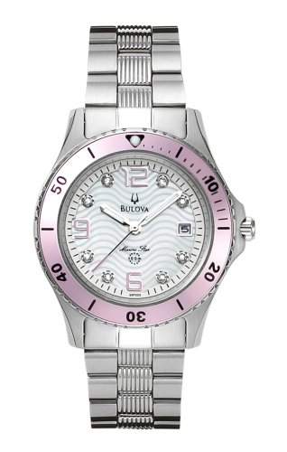 Bulova Woman's Marine Star Calendar Watch #98P005