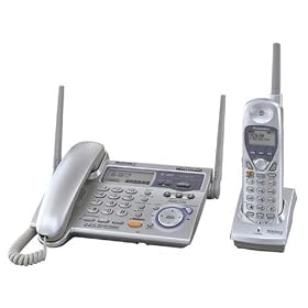 Remanufactured Panasonic KX-TG2770S 2.4 GHz DSS Expandable Cordless Phone with Corded Base, cordless Handset, and Answering System (Silver)