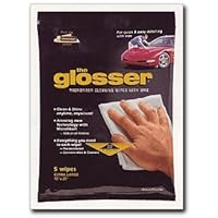 The Glosser Microfiber Cleaning Wipes with Wax, 5 wipes per pkg. (99006M)