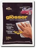 The Glosser Microfiber Cleaning Wipes with Wax, 5 wipes per pkg.
