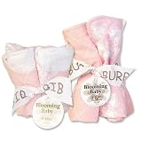 Trend Lab Versailles Pink Bib & Burp Set by Trend Lab