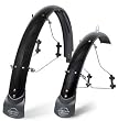 Planet Bike SpeedEZ Hybrid/Touring Front and Rear Bicycle Fender Set (45mm Wide)