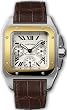 New Cartier Santos 100 Mens Gold & Steel Watch W20091X7