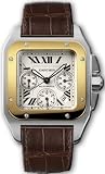 New Cartier Santos 100 Mens Gold & Steel Watch W20091X7