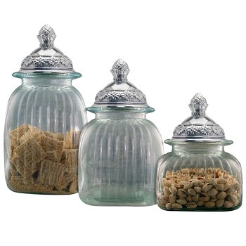 Mayfair Clear 3 pc. Canister Set