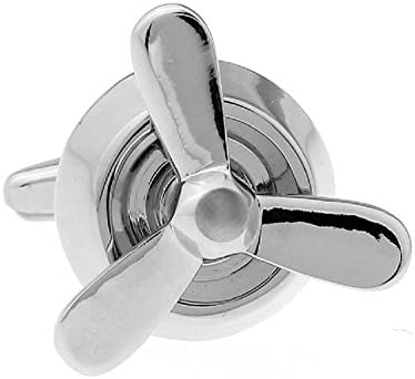 Cufflinks Mall Jewelry Mens Airplane Plane Propellor Propeller Shirt Cufflinks with Presentation Gift Box Suit Wedding Business