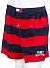 Tommy Hilfiger Men's Rugby Stripe Knit Boxer with Varsity Flocking