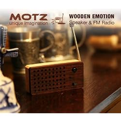 Set A Shopping Price Drop Alert For Motz Tiny Wooden Emotion Speaker (Bulid-in FM Radio) for iPod and MP3 Player (100% Made in Handicraft)