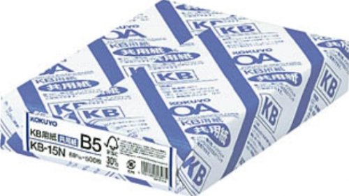 KOKUYO KB�p��(���p��)(FSC�F��)(68g) B5 500�� KB-15N
