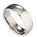 MJ Metals Jewelry Classic Mirror Polished White Tungsten Carbide 8mm COMFORT FIT Wedding Band Ring Size 11